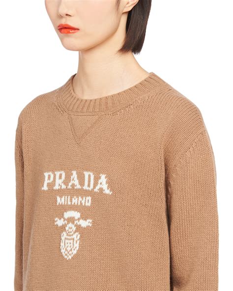 maglione prada milano|Maglione in lana cashmere e Re.